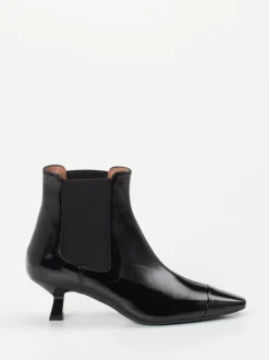 Konstantin Starke – Chelsea-Stiefelette aus Lackleder Schwarz