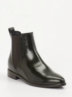 Konstantin Starke – Chelsea Boots aus Lammleder grün