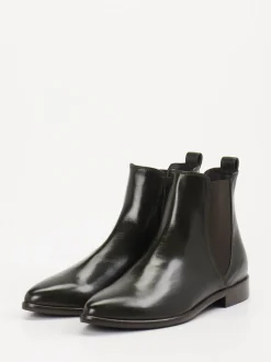 Konstantin Starke – Chelsea Boots aus Lammleder grün