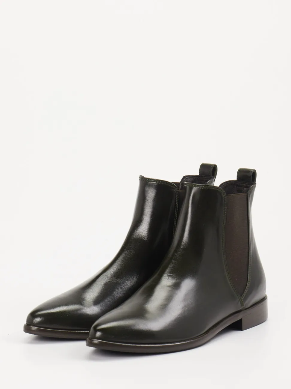 Konstantin Starke – Chelsea Boots aus Lammleder grün
