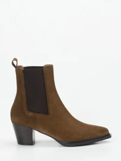 Konstantin Starke – Chelsea Boots aus Veloursleder braun