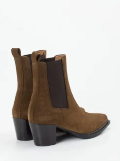 Konstantin Starke – Chelsea Boots aus Veloursleder braun