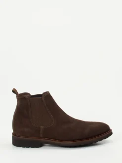Konstantin Starke – Chelsea Boots aus Veloursleder dunkelbraun