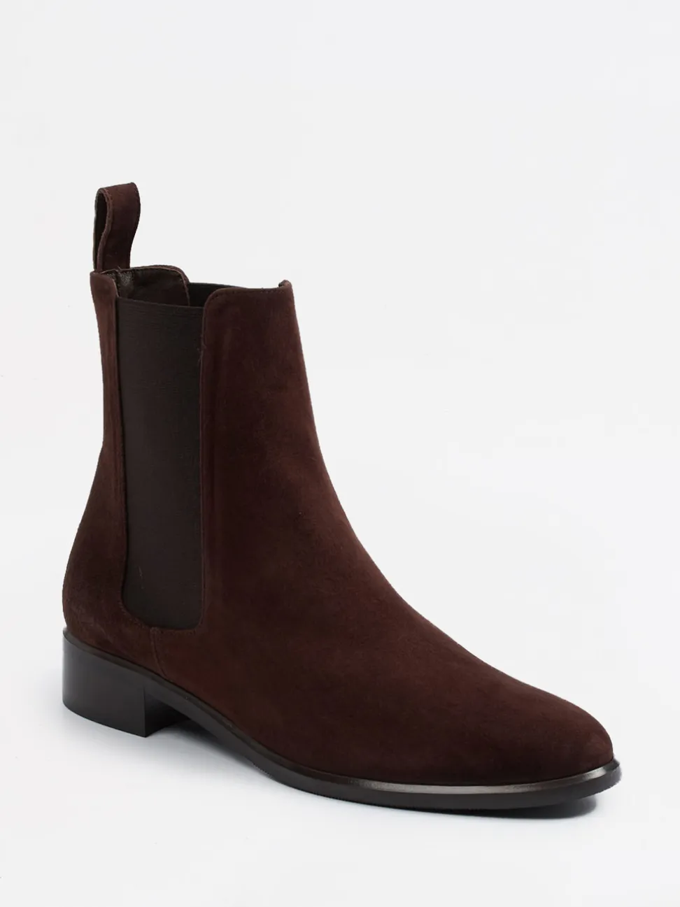 Konstantin Starke – Chelsea Boots aus Veloursleder Dunkelbraun