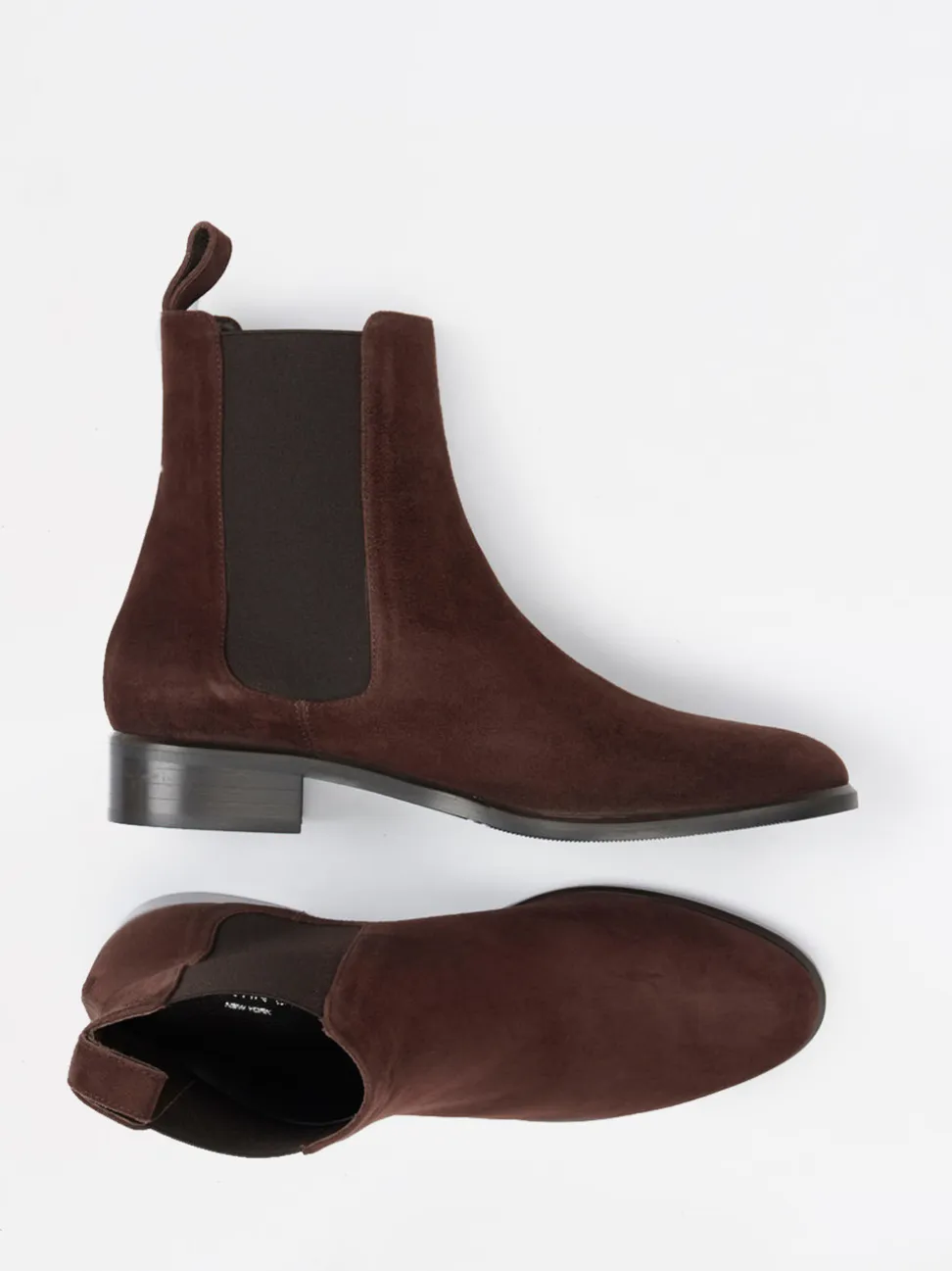 Konstantin Starke – Chelsea Boots aus Veloursleder Dunkelbraun