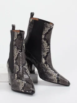 Konstantin Starke – Chelsea Boots aus Lammleder grau
