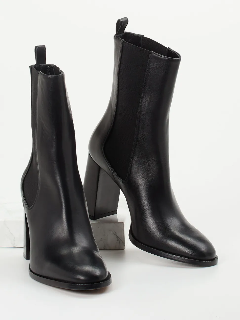 Konstantin Starke – Chelsea Boots aus Lammleder schwarz