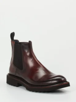 Konstantin Starke – Chelsea Boots aus Kalbleder burgunder