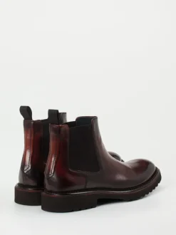 Konstantin Starke – Chelsea Boots aus Kalbleder burgunder