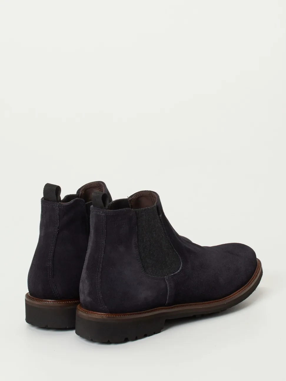 Konstantin Starke – Chelsea Boots aus Veloursleder Blau
