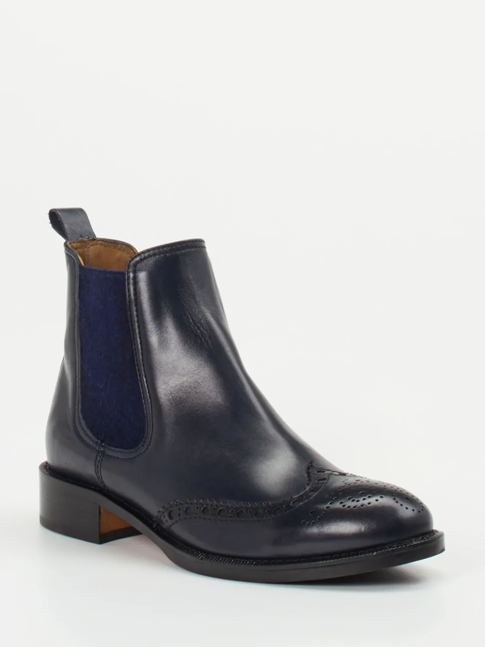 Konstantin Starke – Chelsea Boots aus Kalbleder blau