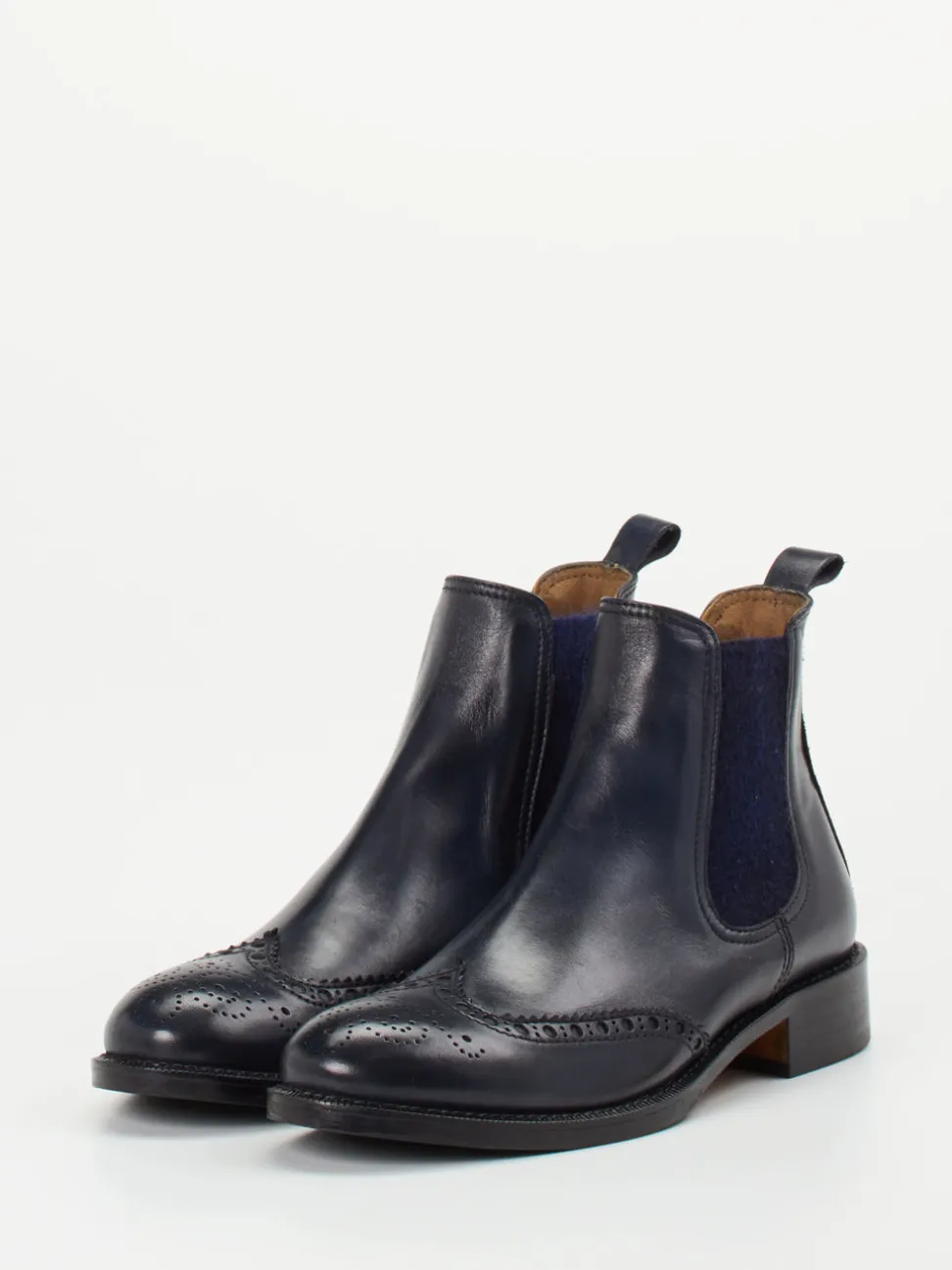 Konstantin Starke – Chelsea Boots aus Kalbleder blau
