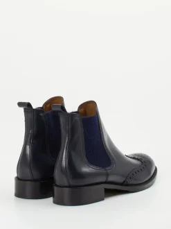 Konstantin Starke – Chelsea Boots aus Kalbleder blau