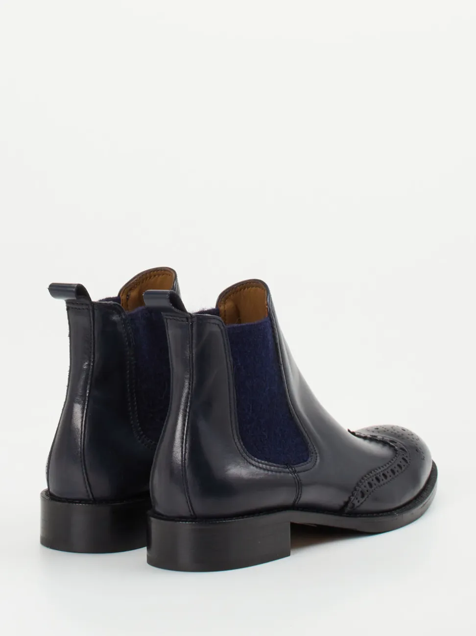 Konstantin Starke – Chelsea Boots aus Kalbleder blau