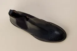 Konstantin Starke – Chelsea Boots aus Kalbleder blau