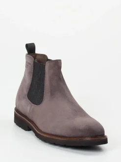 Konstantin Starke – Chelsea Boots aus Veloursleder grau