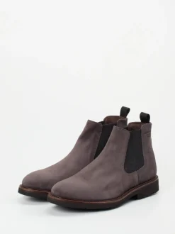 Konstantin Starke – Chelsea Boots aus Veloursleder grau