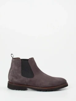 Konstantin Starke – Chelsea Boots aus Veloursleder grau