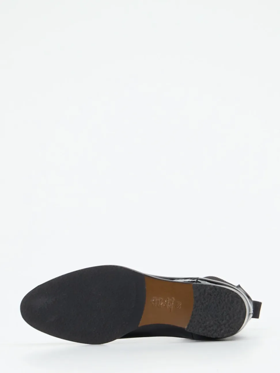 Konstantin Starke – Chelsea Boots aus Lackleder schwarz