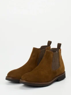Konstantin Starke – Chelsea Boots aus Veloursleder Braun