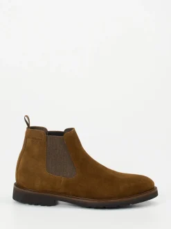Konstantin Starke – Chelsea Boots aus Veloursleder Braun