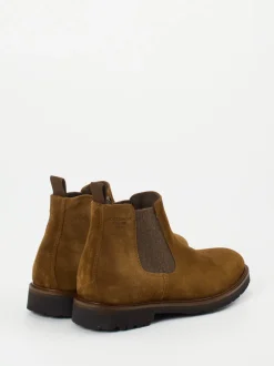 Konstantin Starke – Chelsea Boots aus Veloursleder Braun