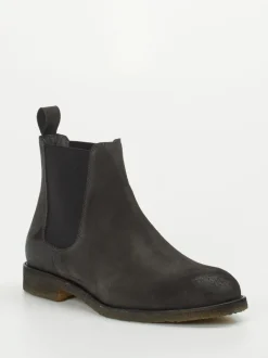 Konstantin Starke – Chelsea Boots aus Veloursleder Grau