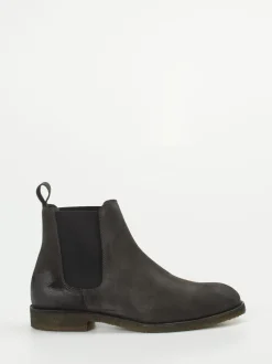 Konstantin Starke – Chelsea Boots aus Veloursleder Grau