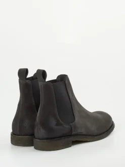 Konstantin Starke – Chelsea Boots aus Veloursleder Grau