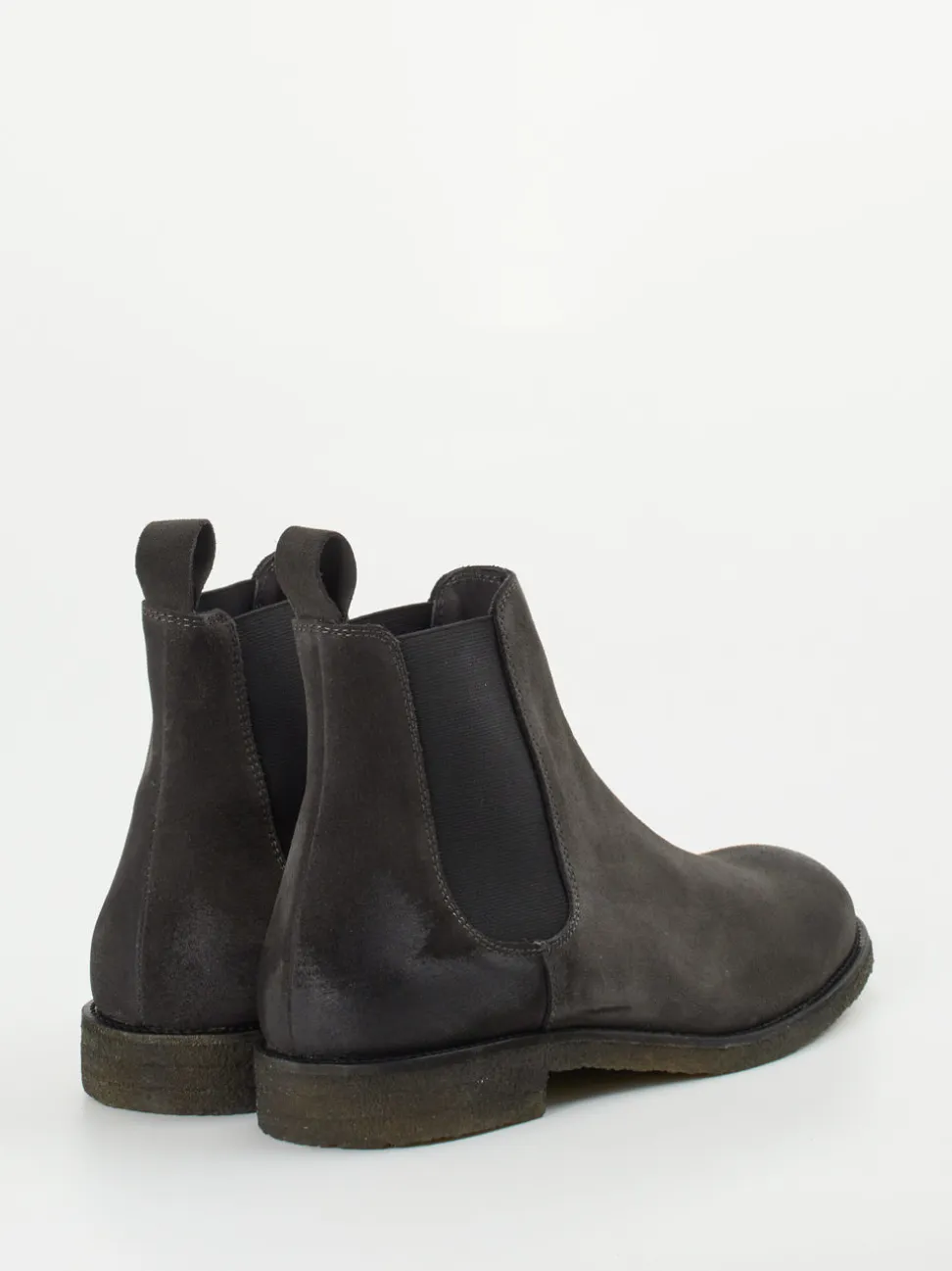 Konstantin Starke – Chelsea Boots aus Veloursleder Grau
