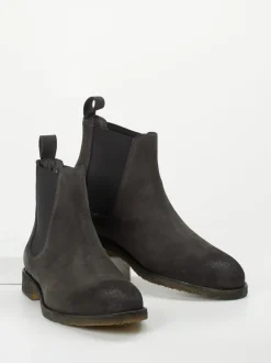 Konstantin Starke – Chelsea Boots aus Veloursleder Grau