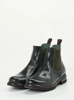 Konstantin Starke – Chelsea Boots aus Känguruleder grün
