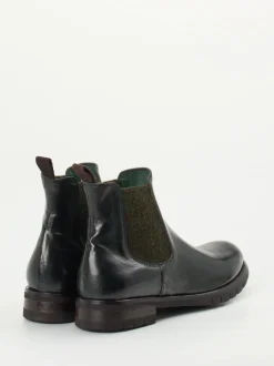 Konstantin Starke – Chelsea Boots aus Känguruleder grün