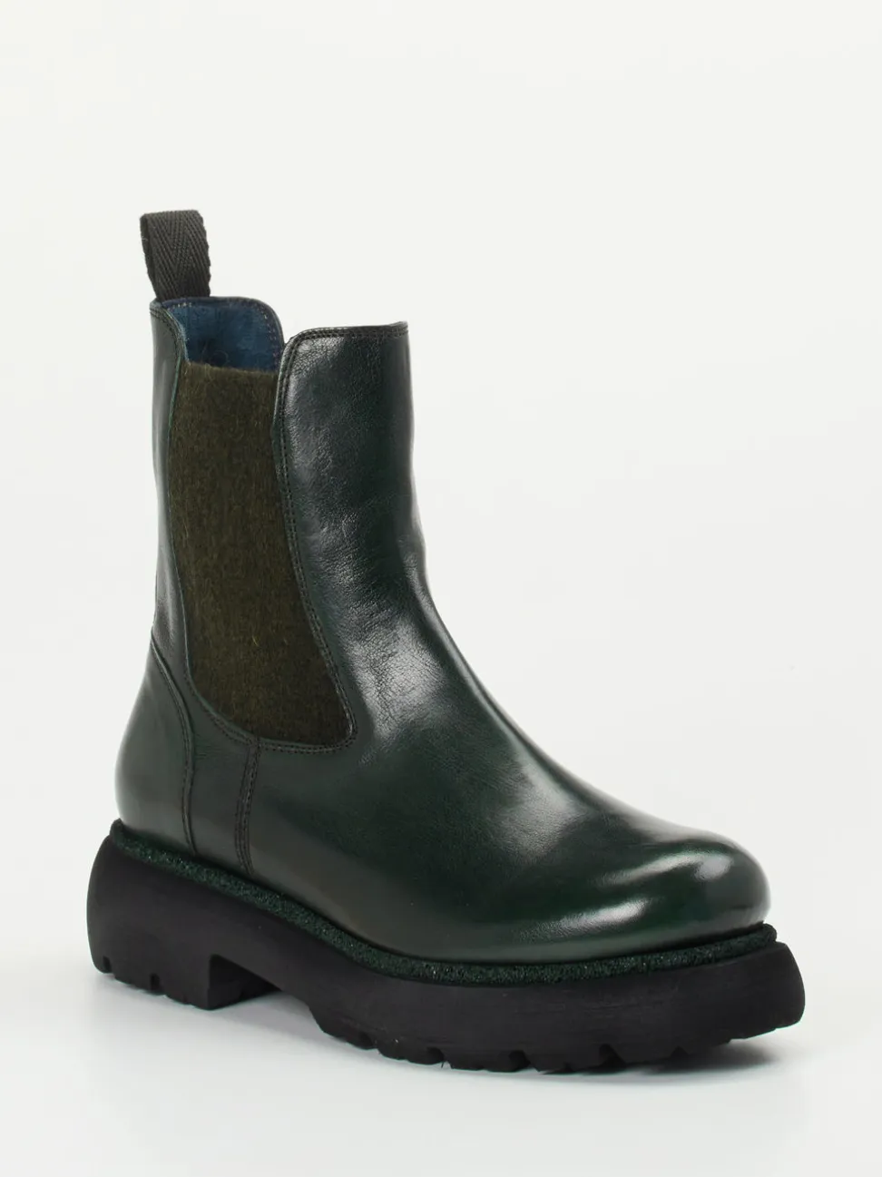 Konstantin Starke – Chelsea Boots aus Känguruleder grün