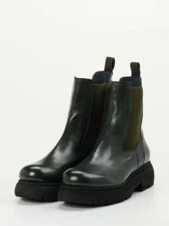 Konstantin Starke – Chelsea Boots aus Känguruleder grün