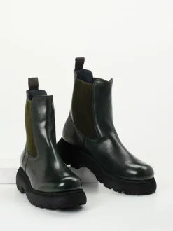 Konstantin Starke – Chelsea Boots aus Känguruleder grün