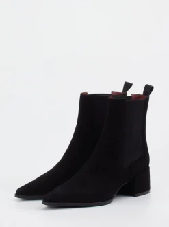 Konstantin Starke – Chelsea Boots aus Veloursleder Schwarz
