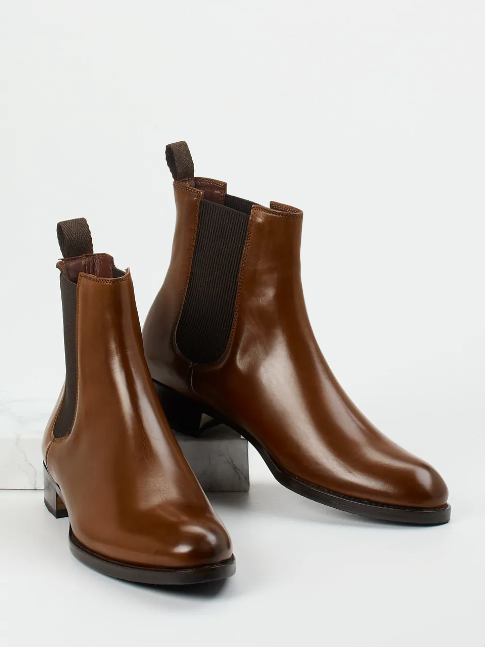Konstantin Starke – Chelsea Boots aus Kalbleder braun