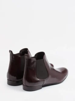 Konstantin Starke – Chelsea Boots aus Lammleder Dunkelbraun