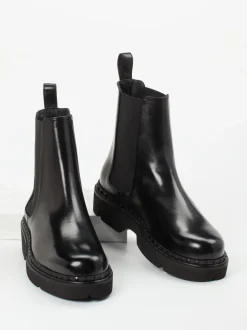 Konstantin Starke – Chelsea Boots aus Lammleder Schwarz