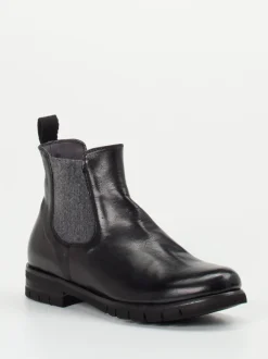 Konstantin Starke – Chelsea Boots aus Känguruleder schwarz