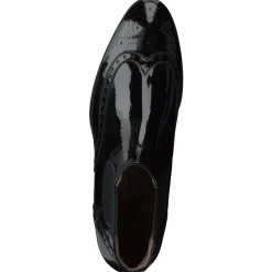 Konstantin Starke – Chelsea Boots aus Lackleder schwarz