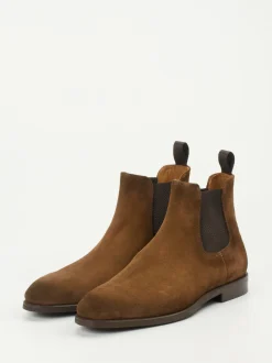 Konstantin Starke – Chelsea Boots aus Veloursleder braun