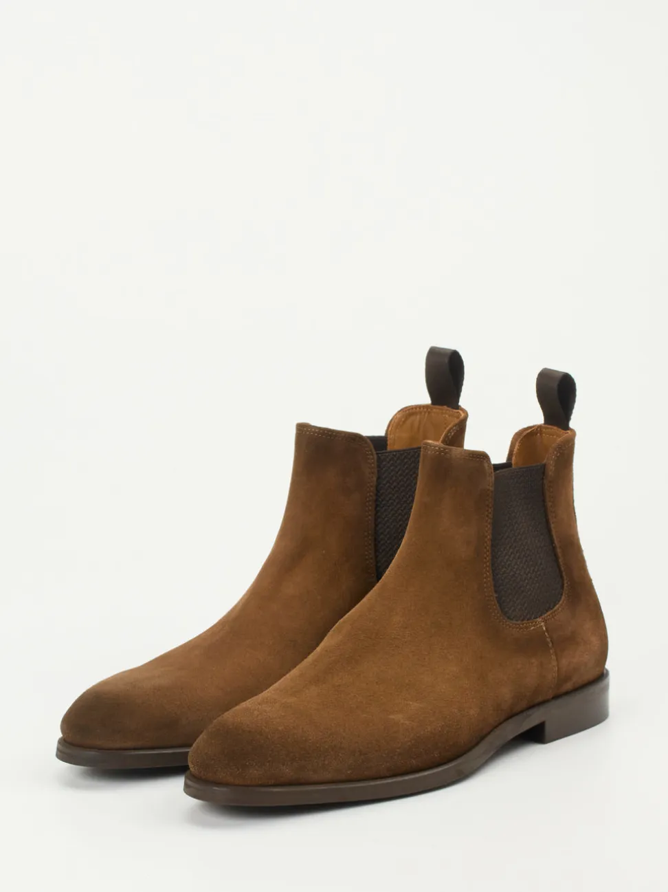 Konstantin Starke – Chelsea Boots aus Veloursleder braun