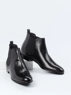 Konstantin Starke – Chelsea Boots aus Lammleder schwarz