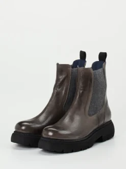 Konstantin Starke – Chelsea Boots aus Känguruleder Grau