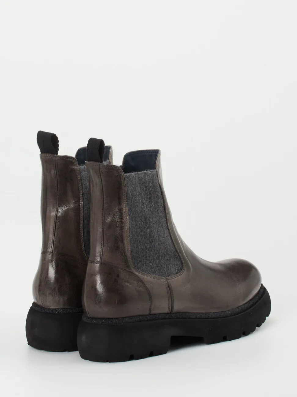 Konstantin Starke – Chelsea Boots aus Känguruleder Grau
