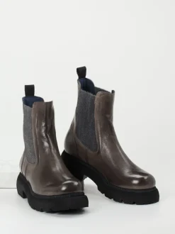 Konstantin Starke – Chelsea Boots aus Känguruleder Grau