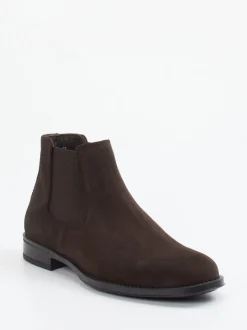 Konstantin Starke – Chelsea Boots aus Veloursleder Dunkelbraun