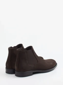 Konstantin Starke – Chelsea Boots aus Veloursleder Dunkelbraun